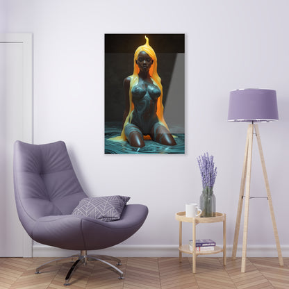 Elegant Nude Acrylic Print - Modern Art Wall Decor