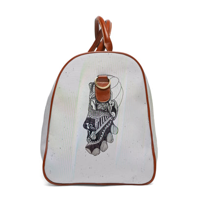 Stylish Waterproof Travel Bag with Artistic Design - Perfect for Adventurers