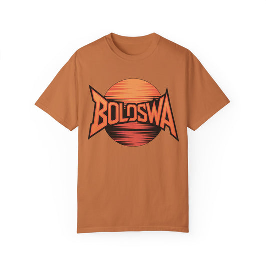 Vintage Bold Swa Unisex Garment-Dyed T-Shirt - Retro Sunset Design