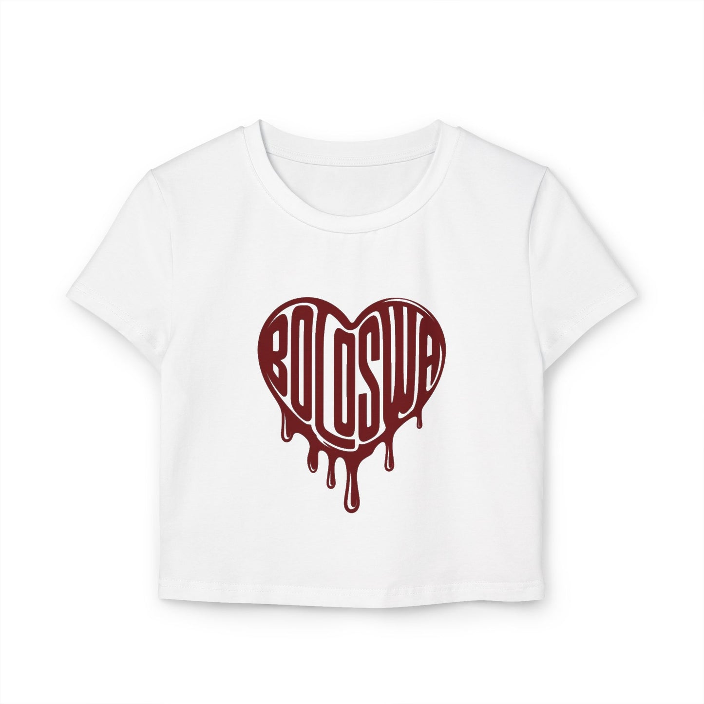 Bold Love Women's Baby Tee - Cute Graphic Crop Top for Everyday Wear