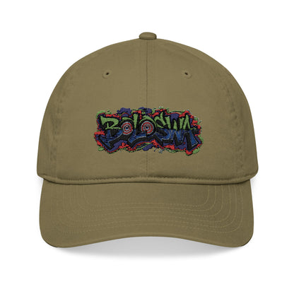 Colorful Graphic Embroidered Organic Baseball Cap - Casual Streetwear Accessory