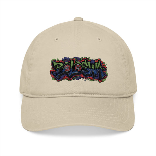 Colorful Graphic Embroidered Organic Baseball Cap - Casual Streetwear Accessory