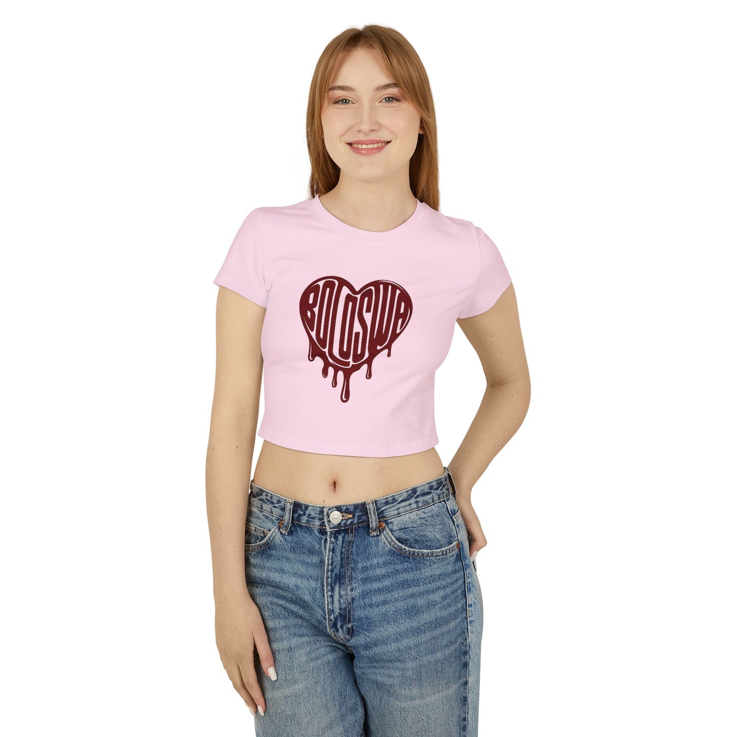 Bold Love Women's Baby Tee - Cute Graphic Crop Top for Everyday Wear