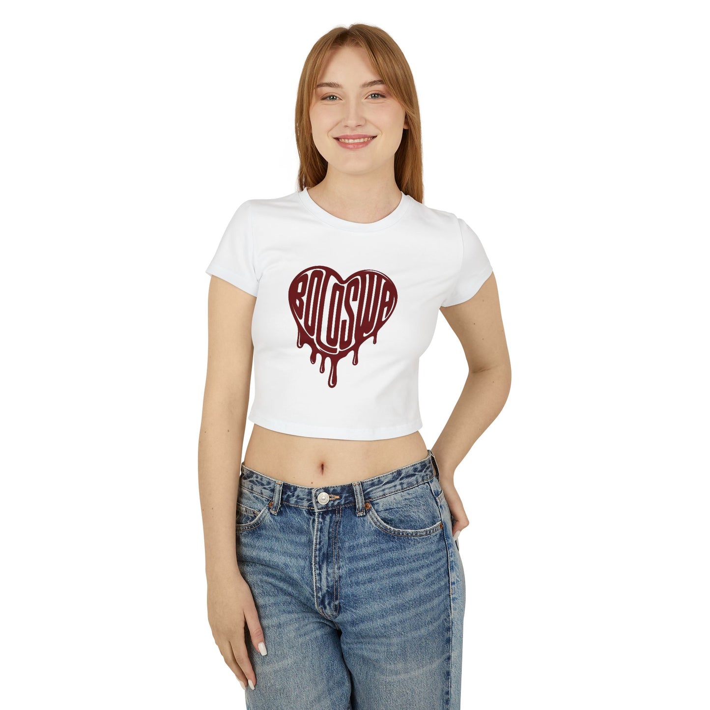 Bold Love Women's Baby Tee - Cute Graphic Crop Top for Everyday Wear