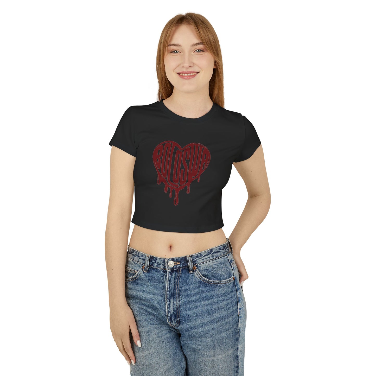 Bold Love Women's Baby Tee - Cute Graphic Crop Top for Everyday Wear