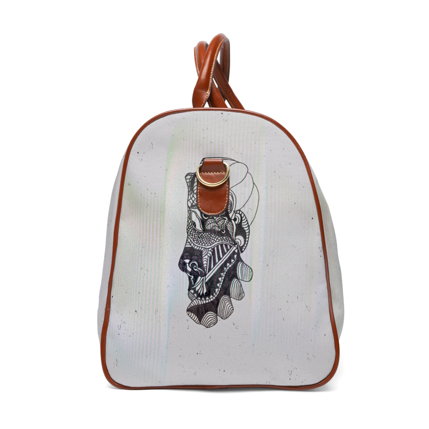 Stylish Waterproof Travel Bag with Artistic Design - Perfect for Adventurers