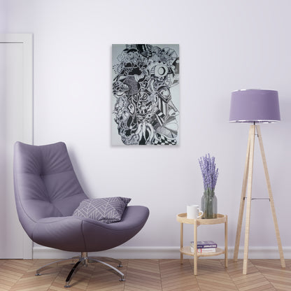 Modern Abstract Acrylic Print - Thought-Provoking Wall Art for Home or Office