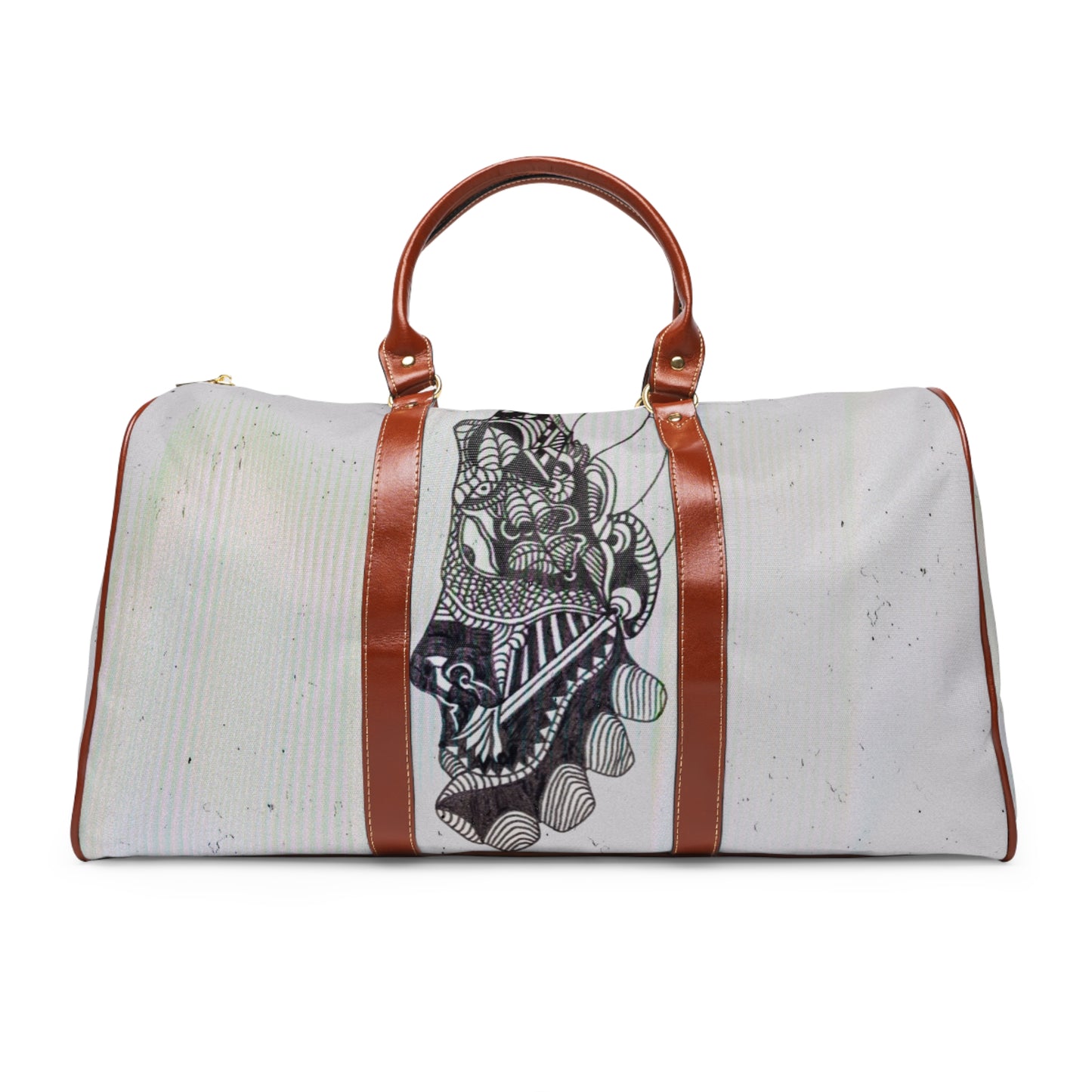 Stylish Waterproof Travel Bag with Artistic Design - Perfect for Adventurers