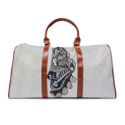 Stylish Waterproof Travel Bag with Artistic Design - Perfect for Adventurers