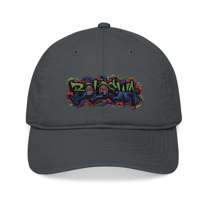 Colorful Graphic Embroidered Organic Baseball Cap - Casual Streetwear Accessory