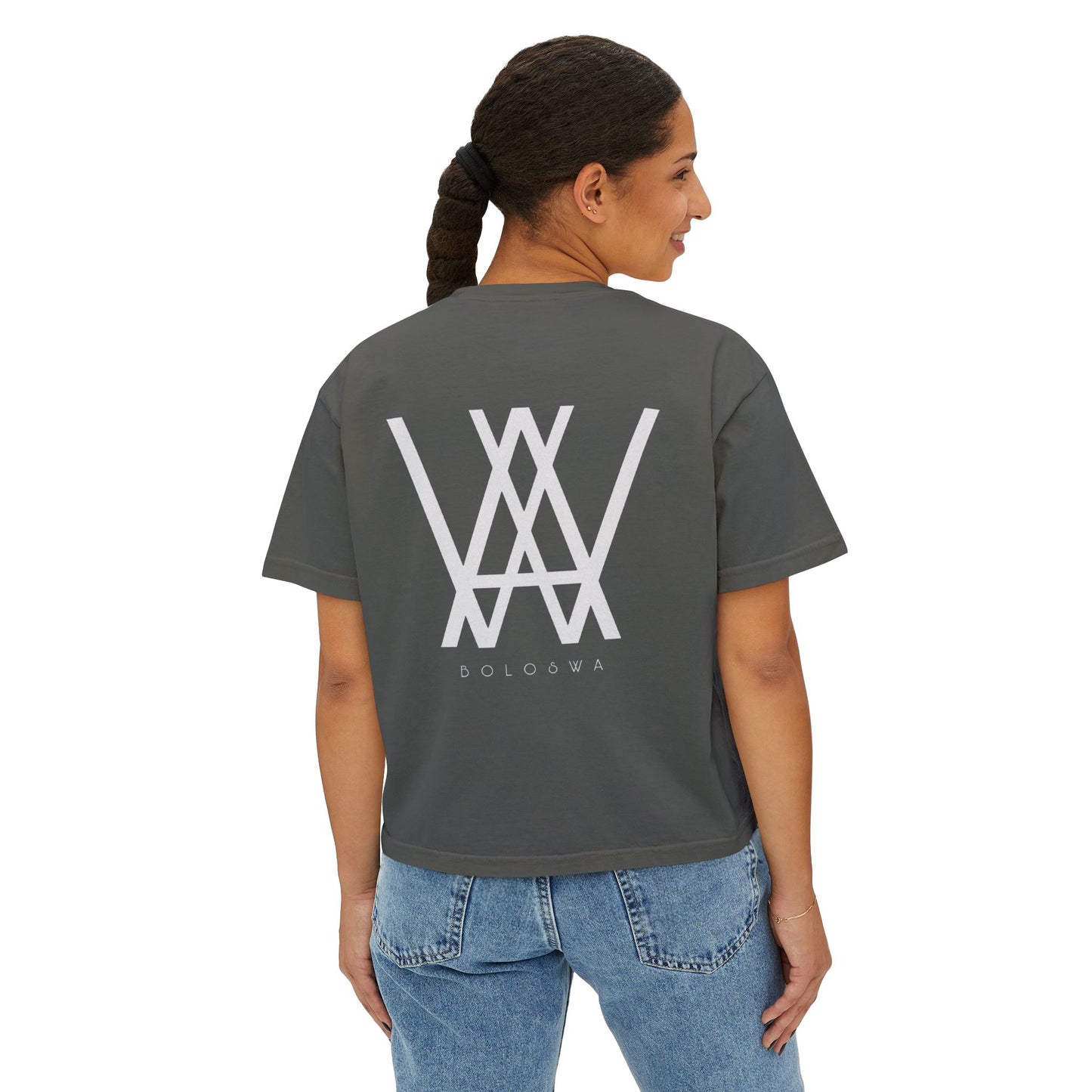 Women's wayom Tee - Heart Design with 'BOLOSWA' | Trendy Casual Wear