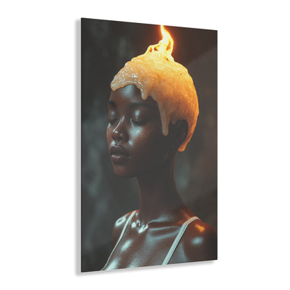 Tet Cho Acrylic Print - Candle Flame Portrait for Home Decor